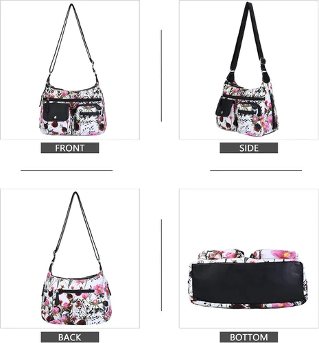 Vista 3 de Angelkiss - Bolsos cruzados para mujer, bolsos de hombro para mujer, bolsos y monederos medianos de piel sintética