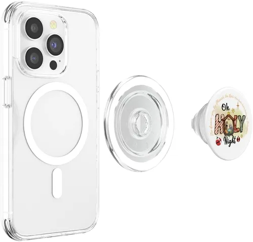 Vista 4 de PopSockets MagSafe PopGrip de Navidad cristiana nacida por Jesús para iPhone