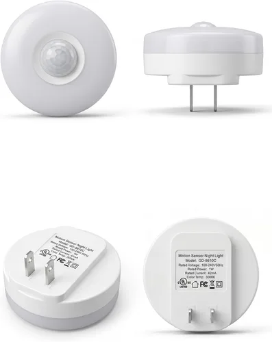 Vista 9 de YELKO Luz nocturna con sensor de movimiento: luz nocturna LED antideslumbrante blanca cálida de 3000 K, ultra brillante, acogedora, suave,