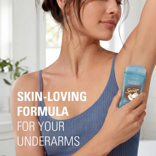 Vista 7 de Secret Fresh Desodorante antitranspirante para mujer, protección transpirable contra el sudor y el olor durante 72 horas, frescura instantánea