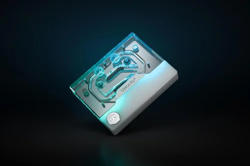 Vista 8 de EKWB EK-Quantum Velocity 2 Bloque de agua para CPU, AM5, D-RGB, edición blanca