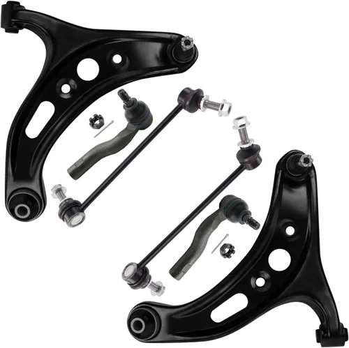 Vista 157 de Detroit Axle - Kit de extremo delantero para Chrysler 300 Dodge Charger 2011-2023 Challenger, 2 Lower Rearward Control Arms 2 Outer Tie Rods 2
