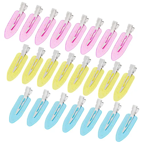 Vista 8 de Wobe 24 pinzas para el cabello sin doblez, pinzas para el cabello, sin arrugas, pinzas para peinado, flequillo, ondas de dedo, aplicación
