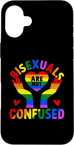 Vista 22 de iPhone 16 LGBTQ Gay Lesbian Funny Bisexuals Not Confused Pride Graphic Case