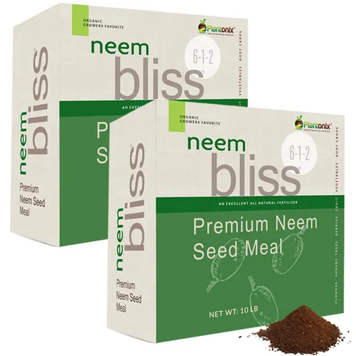 Vista 9 de Neem Bliss (4.5 kg) - Harina de semillas de neem - Torta de neem orgánico para plantas - Fertilizante listado OMRI para plantas, vegetales, céspedes