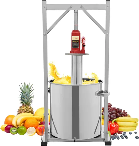 Vista 15 de Extractor de prensa de miel de abeja grande, extractor manual de miel de acero inoxidable 12.6L Extractor de prensa de jugo de frutas