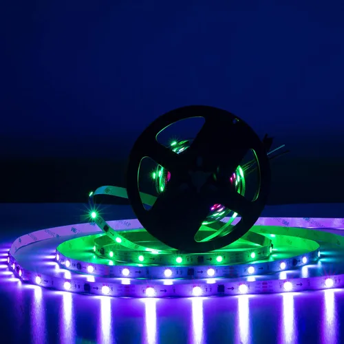 Vista 4 de WS2811 Tira de luz LED direccionable de píxeles 30LEDs/m 10Pixels/m 150LEDs 50pixels SMD 5050 RGB Dream Color LED Pixel RGB Strip DC12V