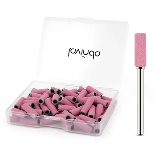Vista 23 de Lavinda Brocas para taladro de uñas de 3/32 pulgadas de fácil remoción para bandas de lijado, mandril pequeño profesional de acero inoxidable de 3.1