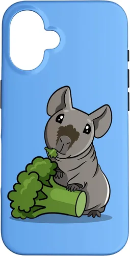 Vista 32 de Funny Kawaii Kids Broccoli Black Hairless Guinea Pig Lover Case for iPhone 17