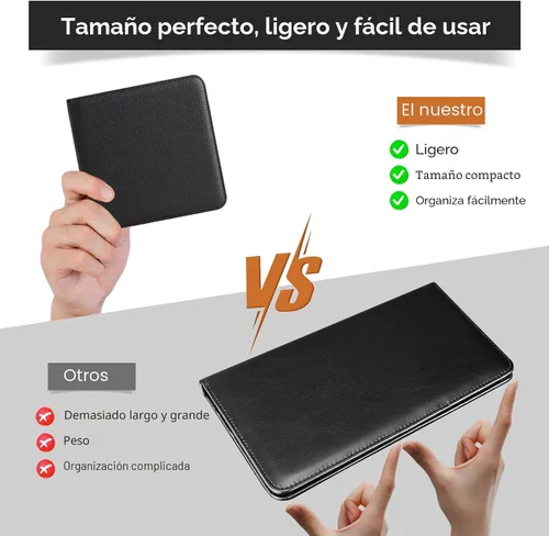 Vista 3 de CoBak Soporte para Registro y Seguro de Automóvil - Organizador de Guantera de Vehículo Pequeño y Liviano para Hombres y Mujeres, Estuche