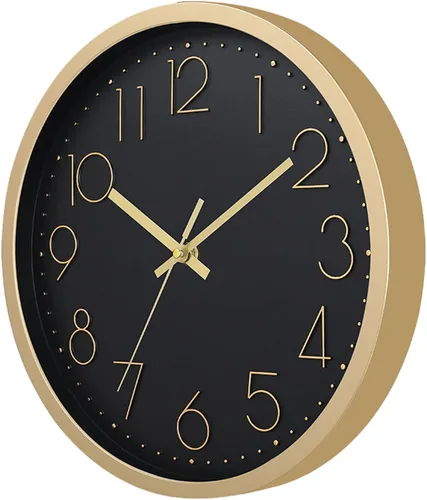 Vista 19 de Reloj de pared, relojes de pared de cocina, reloj silencioso redondo, clásico, funciona con pilas, diseño moderno y estilo para sala de estar