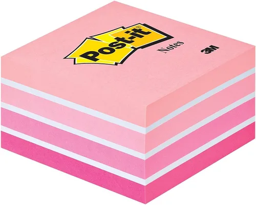 Vista 4 de Post-it Notas Cubo, azul pastel, 1 bloc, 2.992 in x 2.992 in, 450 hojas – Notas extra adhesivas para paredes, monitores y nevera