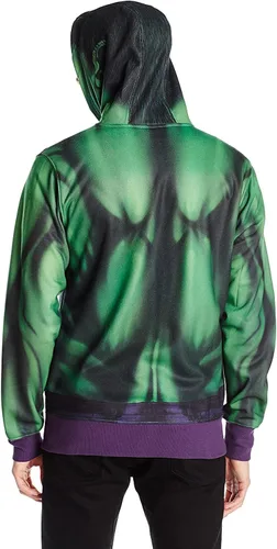 Vista 2 de Marvel Buff Hulk - Sudadera con capucha sublimada para hombre