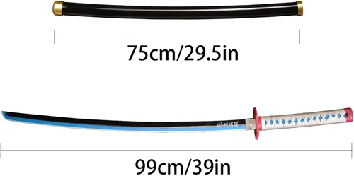 Vista 79 de SV Anime Demon Slayer Sword Katana 41 Inch Decorative Collectible Gift Cosplay Sword，Various Styles Available