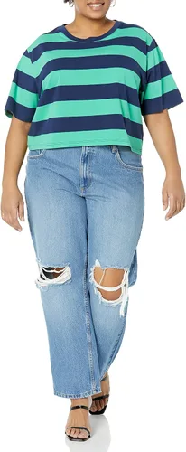 Vista 7 de The Drop Camiseta corta de manga corta con cuello redondo Sydney para mujer
