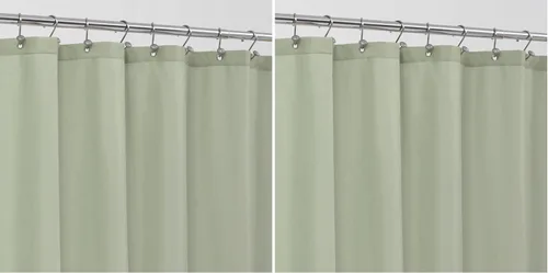 Vista 31 de ALYVIA SPRING Forro de Cortina de Ducha de Tela Extra Largo Impermeable - 72" x 96", Suave y Ligero Cortina de Ducha X-Larga con 3 Imanes, Lavable a