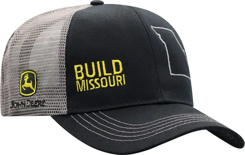 Vista 2 de John Deere Build State Pride - Gorra negra y gris, Amarillo, gris