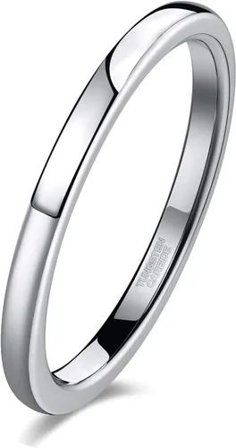 Vista 13 de TRUMIUM 2mm 4mm 6mm 8mm Tungsten Wedding Band Ring for Men Women