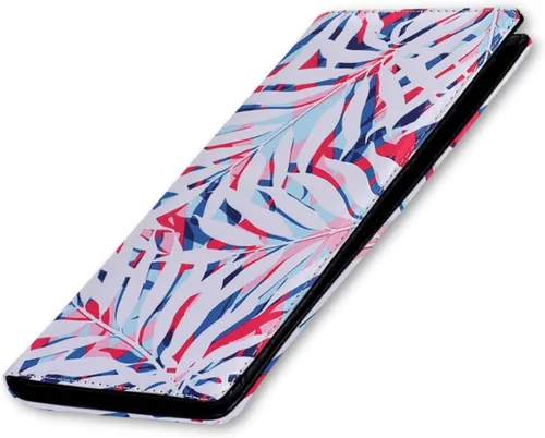 Vista 28 de HUA ANGEL Billetera ultra delgada para mujer, con bloqueo RFID, tarjetero de crédito, plegable, largo, hebilla magnética, billete para mujer, Owl