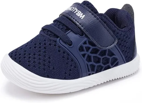 Vista 8 de BMCiTYBM Zapatos para caminar de malla transpirable para bebés, niños y niñas, ligeros, antideslizantes, para primeros pasos, 6, 9, 12, 18, 24 meses