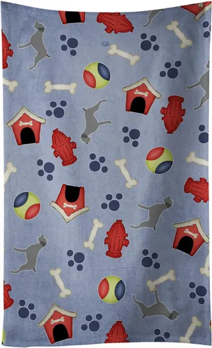 Vista 69 de Caroline's Treasures BB3948KTWL Affenpinscher Dog House Collection - Toalla de cocina para invitados, toalla de baño decorativa para cara, té, paño