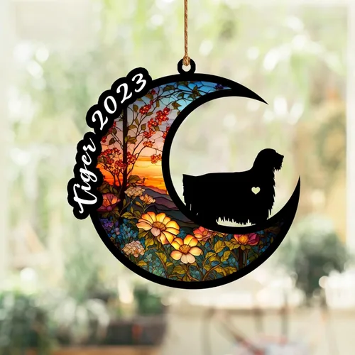 Vista 26 de Atrapasoles conmemorativo para perros, regalo de condolencia de perro de la pérdida del bulldog americano, regalos conmemorativos para los amantes