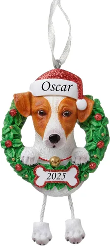 Vista 29 de Adorno personalizado para 2025, raza pura de perro Beagle, adorno para árbol de Navidad, decoración profesional personalizada, regalo para cachorro