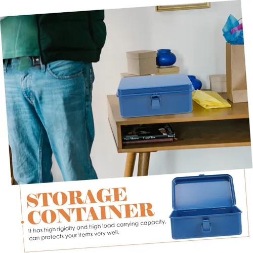 Vista 8 de Uonlytech Caja de herramientas portátil Caja de herramientas mecánica, implementos de tractor, caja de herramientas de reparación, caja