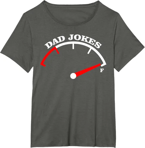 Vista 38 de Día del Padre Dad Jokes Fuel Car Pun Cargando Camiseta Padre, Negro