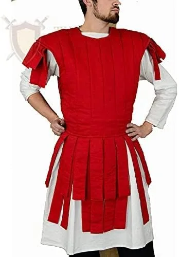 Vista 2 de Gambeson Coat Thick Padded Sleeveless Cotton Fabric Roman Subarmalis Gambeson Jacket by ITS Medieval