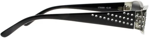 Vista 3 de Gafas de sol fotocrómicas de transición con diamantes de imitación para mujer UV400 Negro