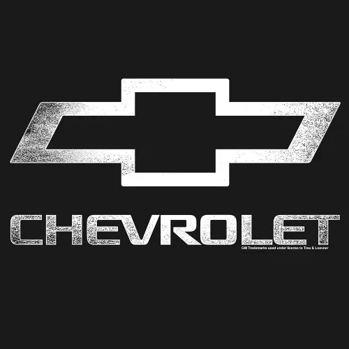 Vista 2 de Tee Luv Camisa Chevy para mujer, cuello redondo, logotipo Chevrolet, Negro