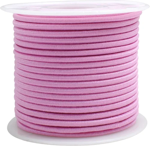 Vista 15 de Surtido de 12 rollos de cuerda elástica de colores de 0.079 in, 300 pies, cuerda elástica redonda con cuentas pequeñas para poni, cuentas