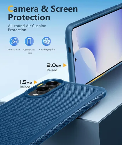 Vista 46 de FNTCASE Funda para iPhone 17 Pro: Fundas delgadas translúcidas de color azul claro compatibles con MagSafe, protección completa de la cámara