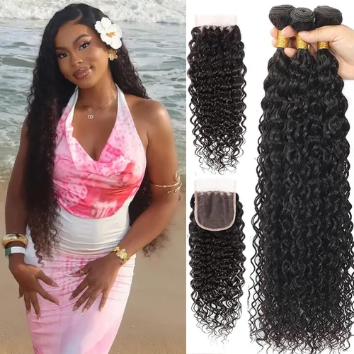 Vista 12 de Paquetes de Cabello Humano de Ondas Profundas （12 14 16 ）12A 100% Sin Procesar Cabello Humano Virgen Brasileño Profundo Rizado Tejido de Cabello