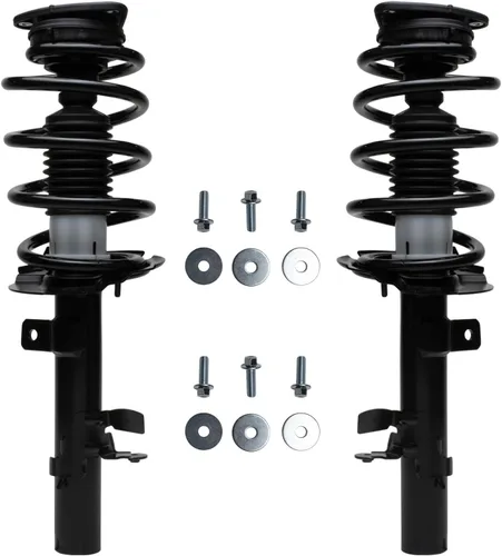 Vista 2 de Detroit Axle - Kit de 4 puntales para Ford Escape 2014-2019, 2 amortiguadores traseros ensamblaje 2 puntales delanteros y resortes helicoidales 2015