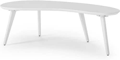 Vista 12 de Camaflexi Mesa de centro en forma abstracta moderna de mediados de siglo/madera/acabado negro
