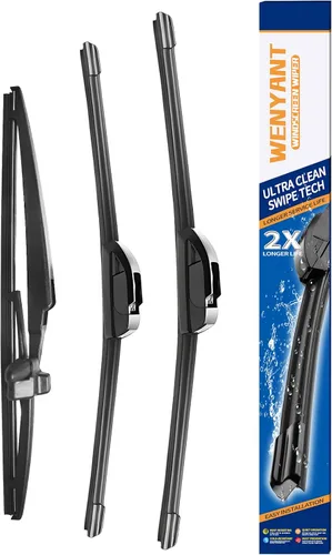 Vista 15 de Limpiaparabrisas de 15/15/13 pulgadas compatibles con Jeep Wrangler 2007-2017 Wrangler JK 2008-2018, limpiaparabrisas delantero y trasero para mi