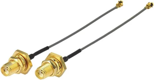 Vista 8 de Superbat Cable coaxial Mini PCI a SMA hembra de baja pérdida de 2 pulgadas para enrutadores inalámbricos, mini tarjetas PCI, extensión de red