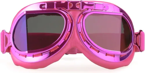 Vista 40 de CRG Sports Gafas de motocicleta estilo aviador, piloto, crucero, scooter, gafas de motocross para hombre, mujer, adulto
