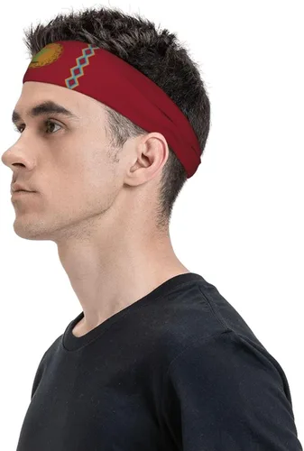 Vista 2 de Panteera Wayuu Headband for Men Women Sports Sweatband for Fitness Exercise Moisture Wicking Running Yoga Hairbands