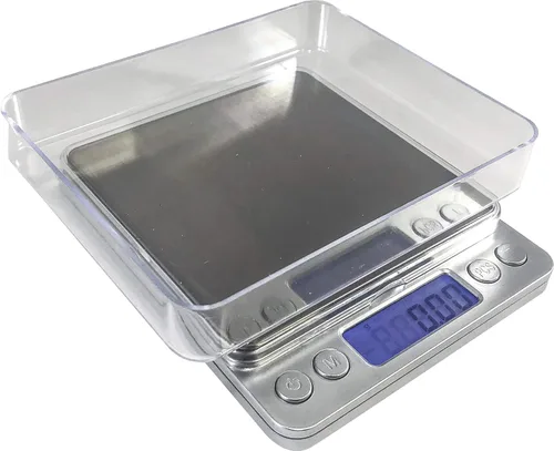 Vista 2 de Optima Home Scales TI-502 - Báscula de bolsillo (tamaño grande), color plateado