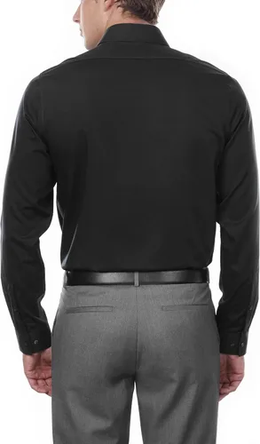 Vista 2 de Calvin Klein Men's Dress Shirt Slim Fit Non-iron Herringbone