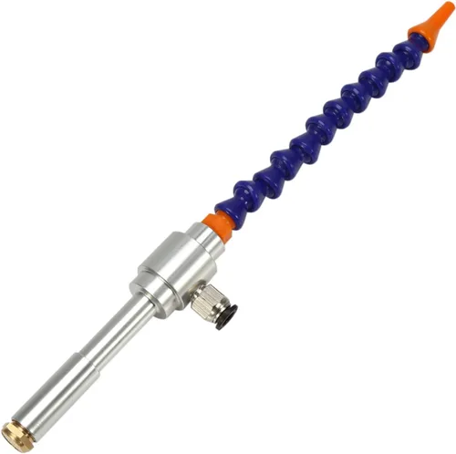 Vista 7 de Pistola de aire frío Vórtice de aleación de aluminio Compresor de aire frío con tubo flexible Proceso mecánico portátil Mini vórtice Pistola