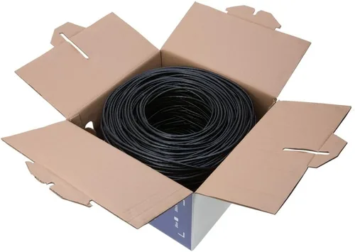 Vista 5 de Cables Direct Online Cable de entierro directo CAT5e FTP de 500 pies para exteriores, 24 AWG, resistente a los rayos UV, sin blindaje, alambre