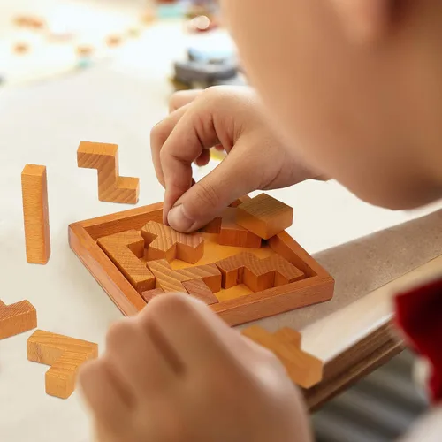 Vista 6 de Rompecabezas de Teaser Cerebral de Madera para Niños, Niños y Adultos. Nuevo Nivel de Desafío para Aquellos que Aman un Buen Entrenamiento Mental