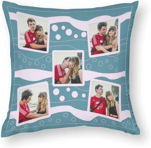 Vista 10 de Funda de almohada personalizada para fotos, regalos personalizados para fanáticos de los deportes para hombres, novios, fundas de cojín