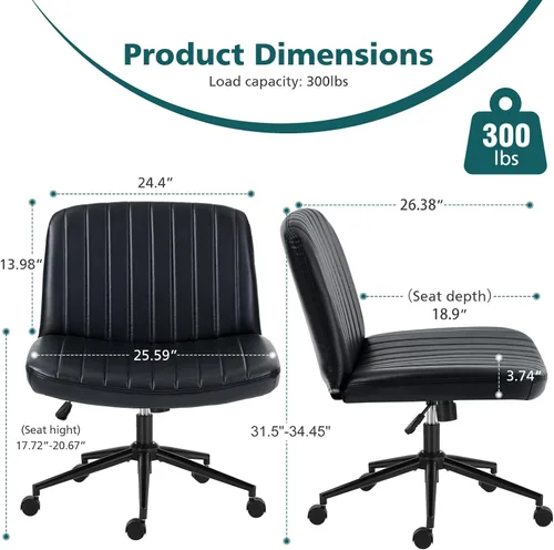 Vista 2 de OLIXIS Silla cruzada con ruedas, silla de tocador, escritorio de oficina en multicolor/fantasía (Inky)