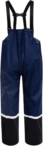 Vista 7 de RainRider Pantalones con peto de lluvia para hombres y mujeres, pantalones de seguridad Oxford 150D, pantalones de trabajo resistentes impermeables