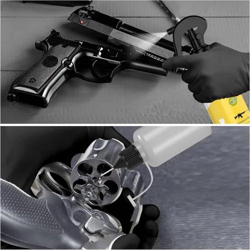 Vista 5 de Aceite para pistola 8 oz, lubricante premium para pistola, kit multiusos de limpieza y protección para pistola, limpiador y lubricante para pistola